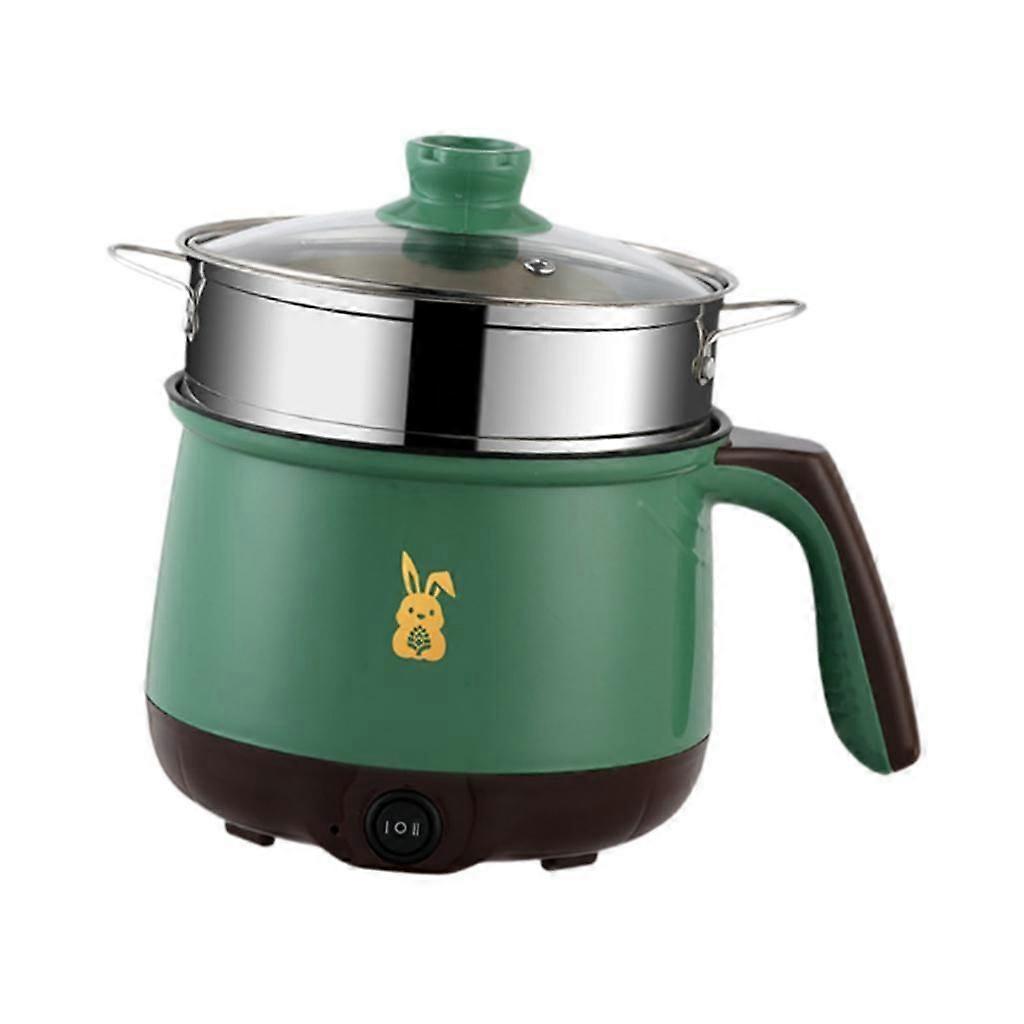 Multifunksjonell elektrisk gryte bærbar elektrisk stekepanne for matlaging suppe steke rustfritt stål