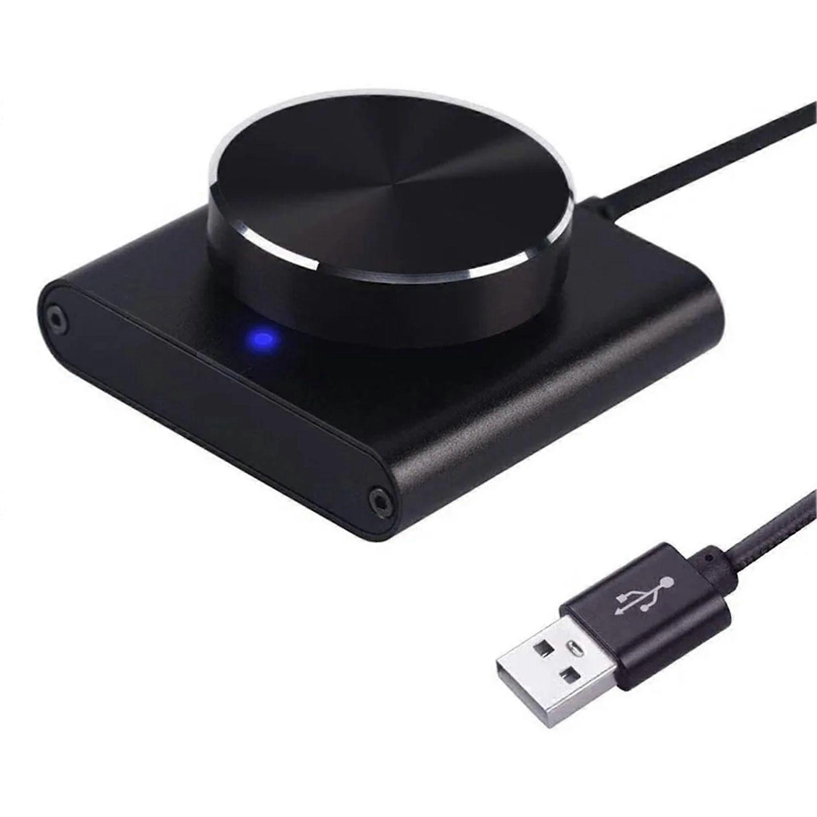 USB Volume Controller Lossless PC Laptop Speaker Volume Controller Knob Adjuster Digital Control Function for Windows for MAC OS