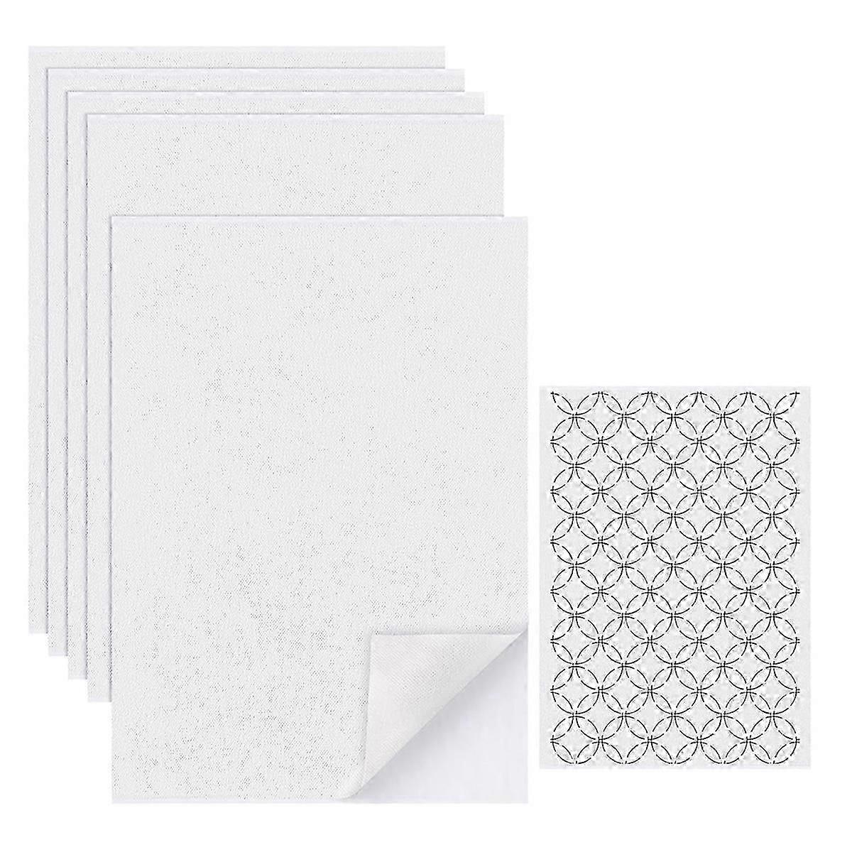 20 قطعة 8.3x11.7 بوصة مثبت تطريز قابل للذوبان في الماء للتطريز الماكينة وأنماط التطريز اليدوية