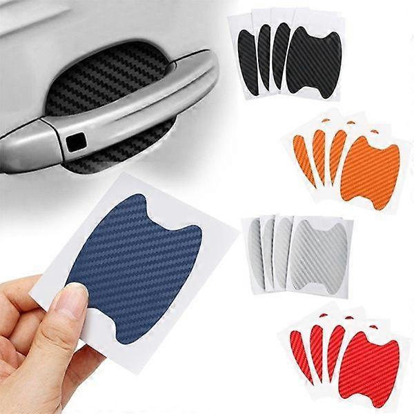 4pcs/set αντι-γρατσουνιά προστατευτική ταινία λαβών λαβών αυτοκινήτων ετικετών πορτών αυτοκινήτων