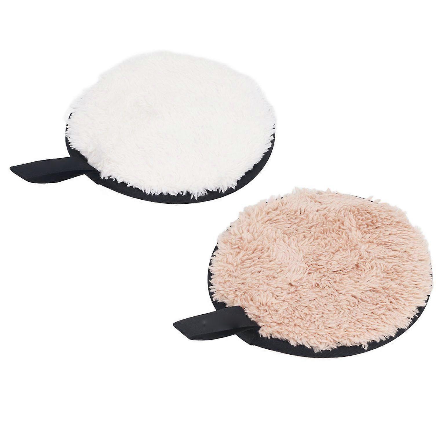 2pcs Reusable Round Makeup Remover Pads - Eco-Friendly and Washable