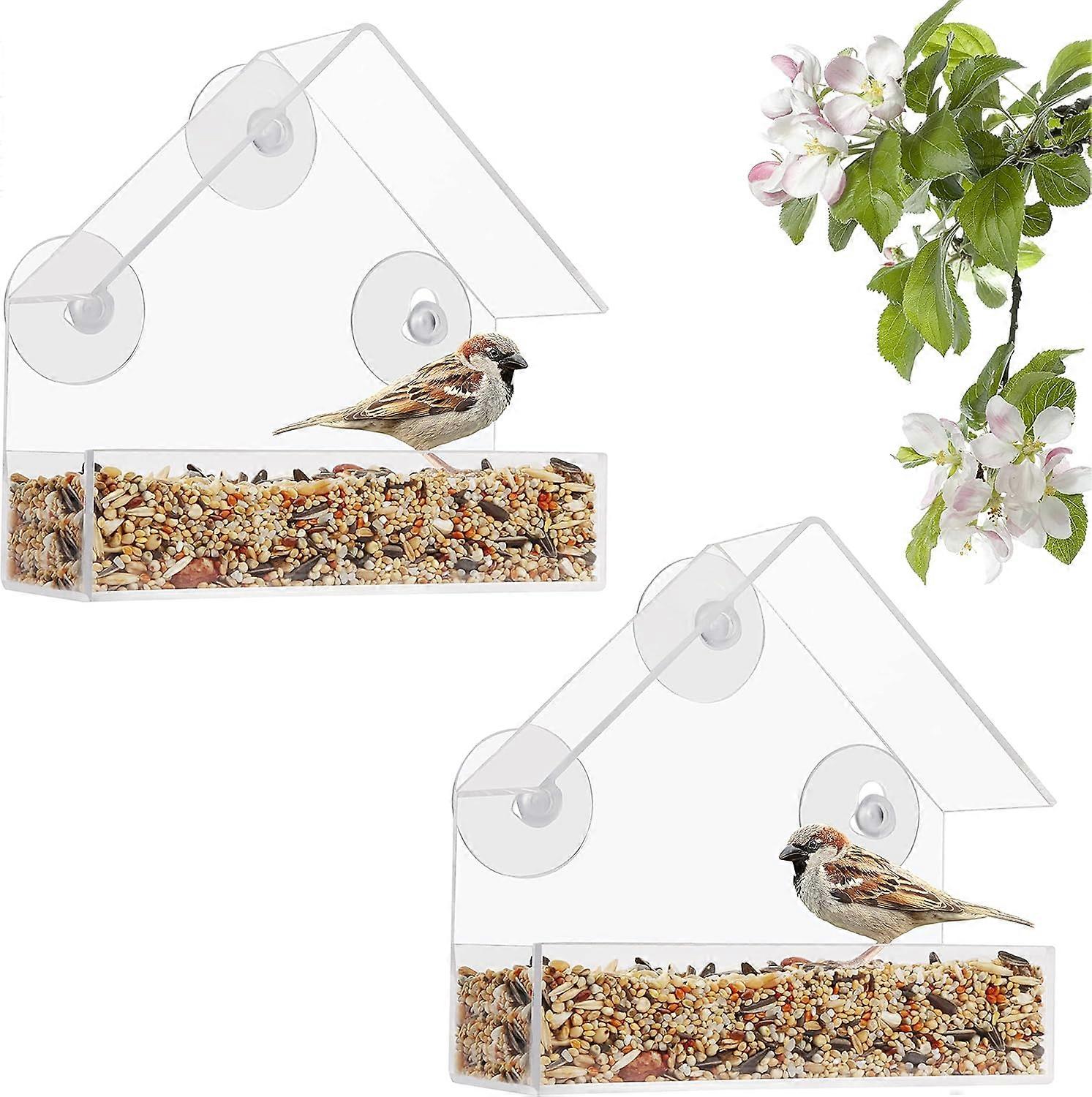 Window Bird Feeder, Acrylic Bird House