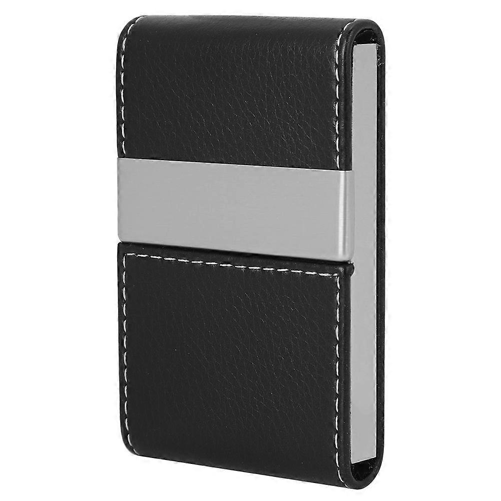 Multi purpose Portable PU Leather Cigarette Cigar Cards Storage Case Holder (Black)