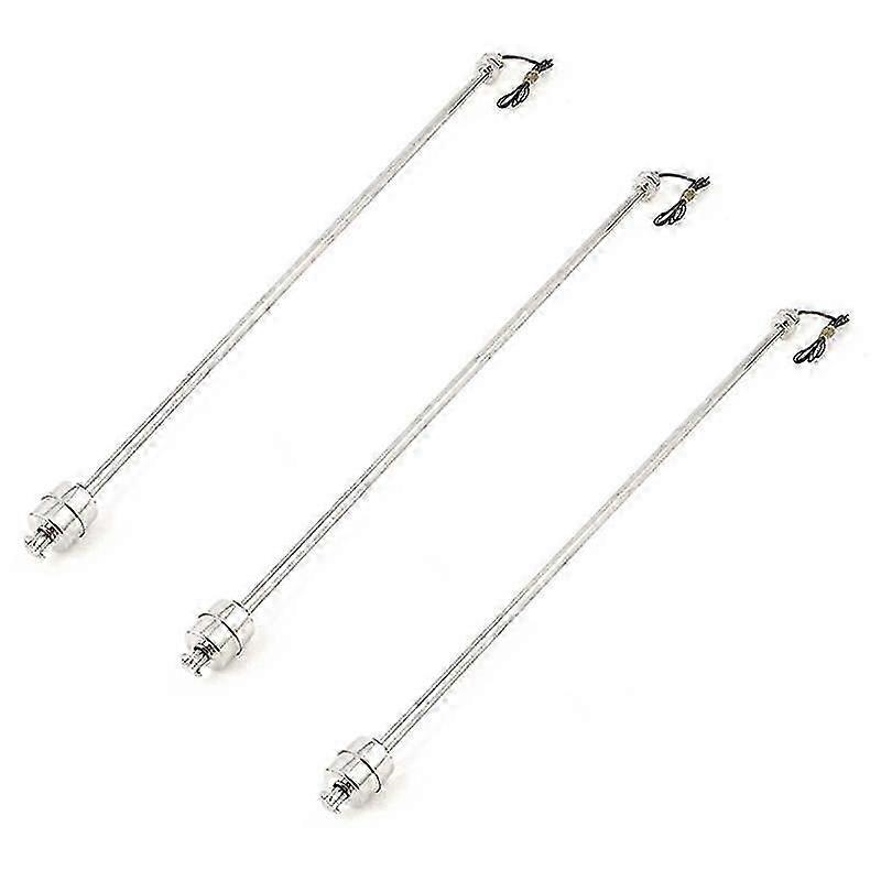 3X 50cm Stainless Steel Vertical Float Switch Water Level Liquid Sensor
