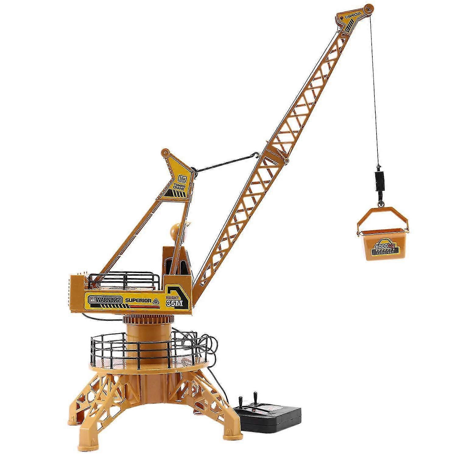 Rc Remote Control Simulation Construction Toys Rc Tower Rc Truck Model Toys Rotate Birthday Gifts