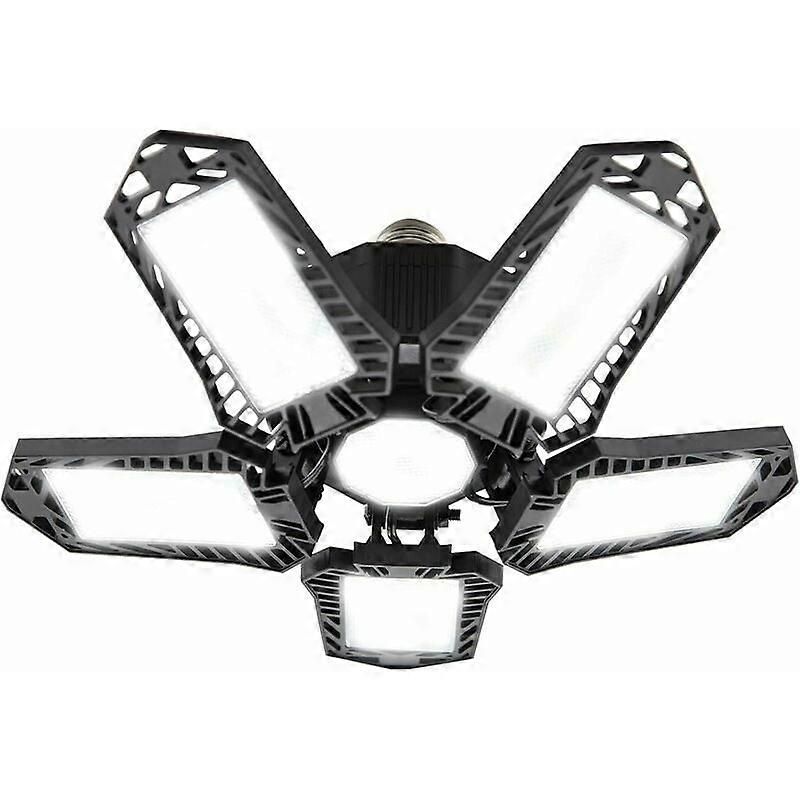 LED Garage Ceiling Light, 80W, 8000LM, 5+1 Foldable Panels