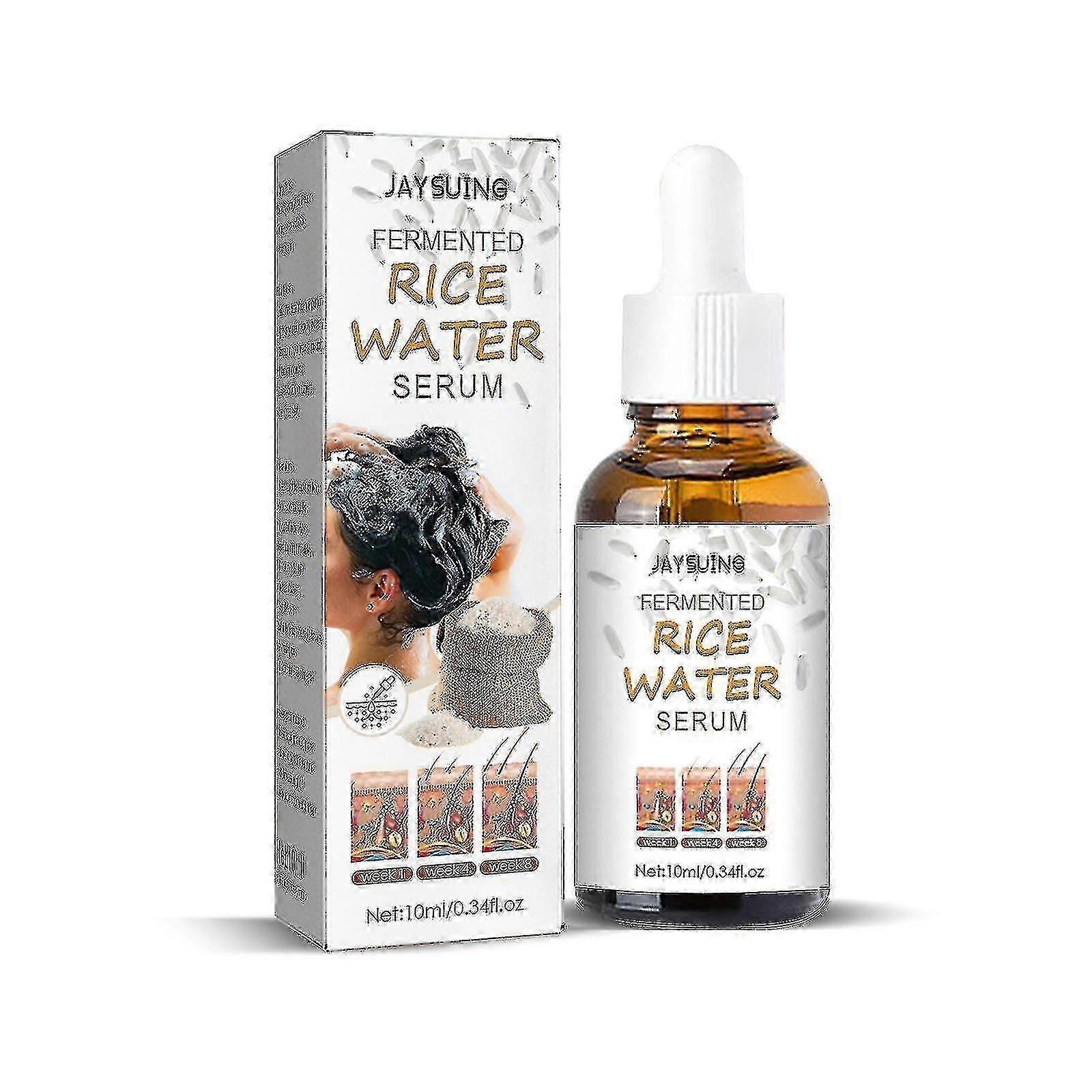 Jaysuing מותסס מי אורז תמצית שיער נוזלי מזין נגד שיער ארוך לחות שמפו EssenceAA