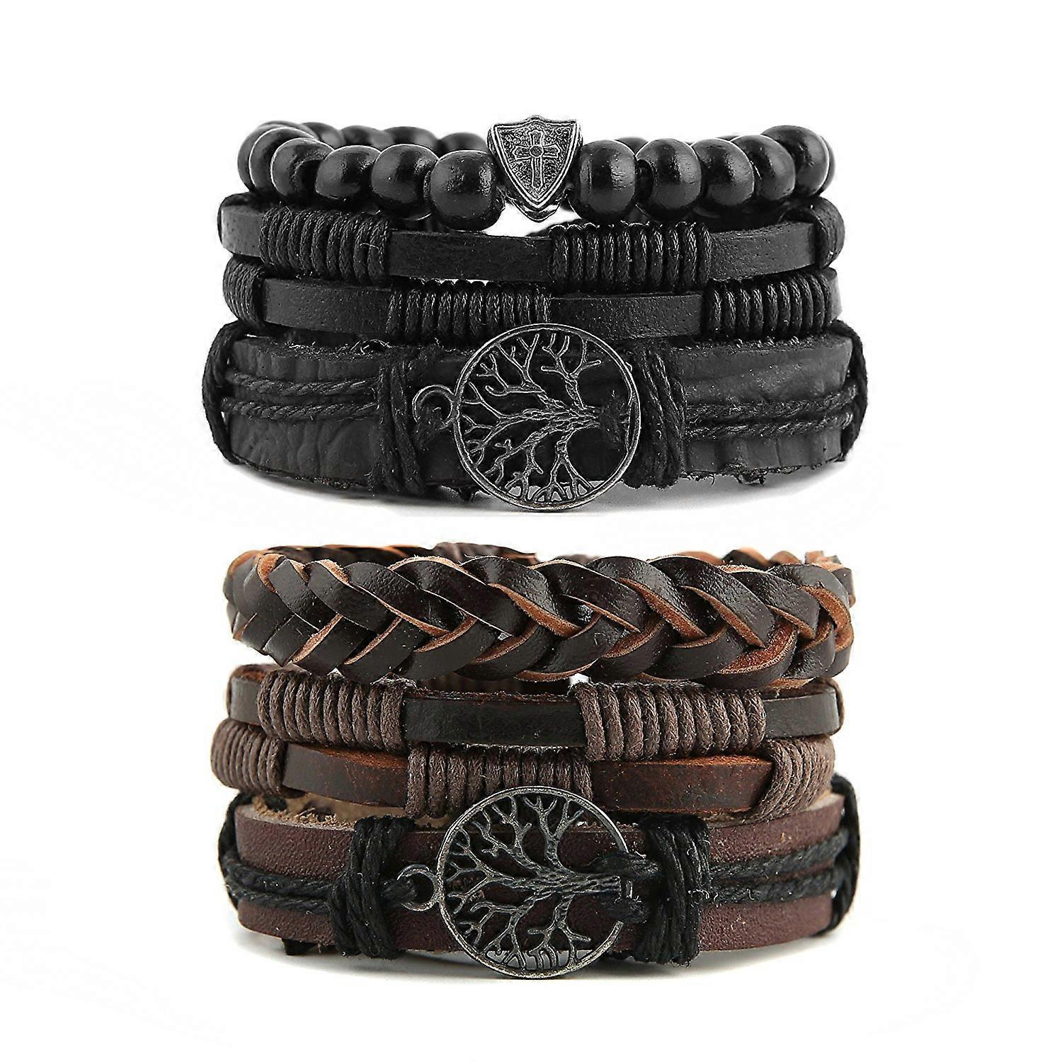 Leather Bracelets for Men with Design for Everyday Wear