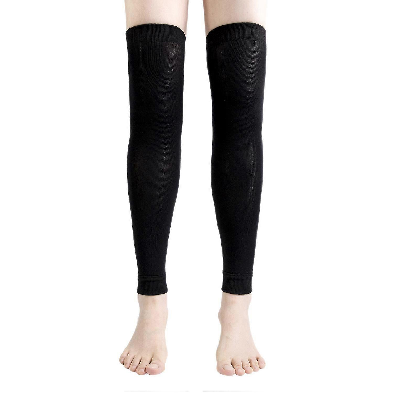 Leg Compression Sleeves - Aid in Recovery and Support Active Lifestyle - Innovative Breathable Elastic Blend - Anti Slip