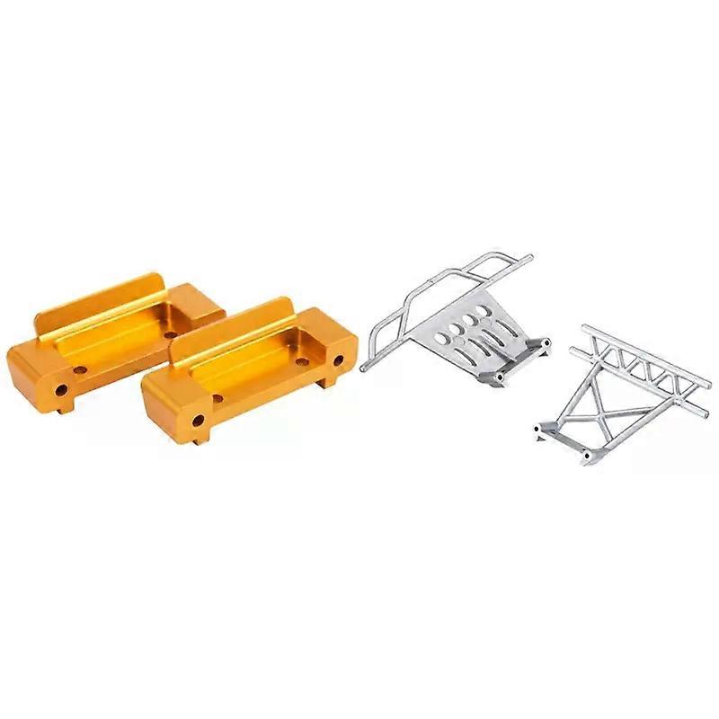 2 Set of RC Car Parts: 1 set of upgrade RC car replacement parts front rear bumper and 1 with