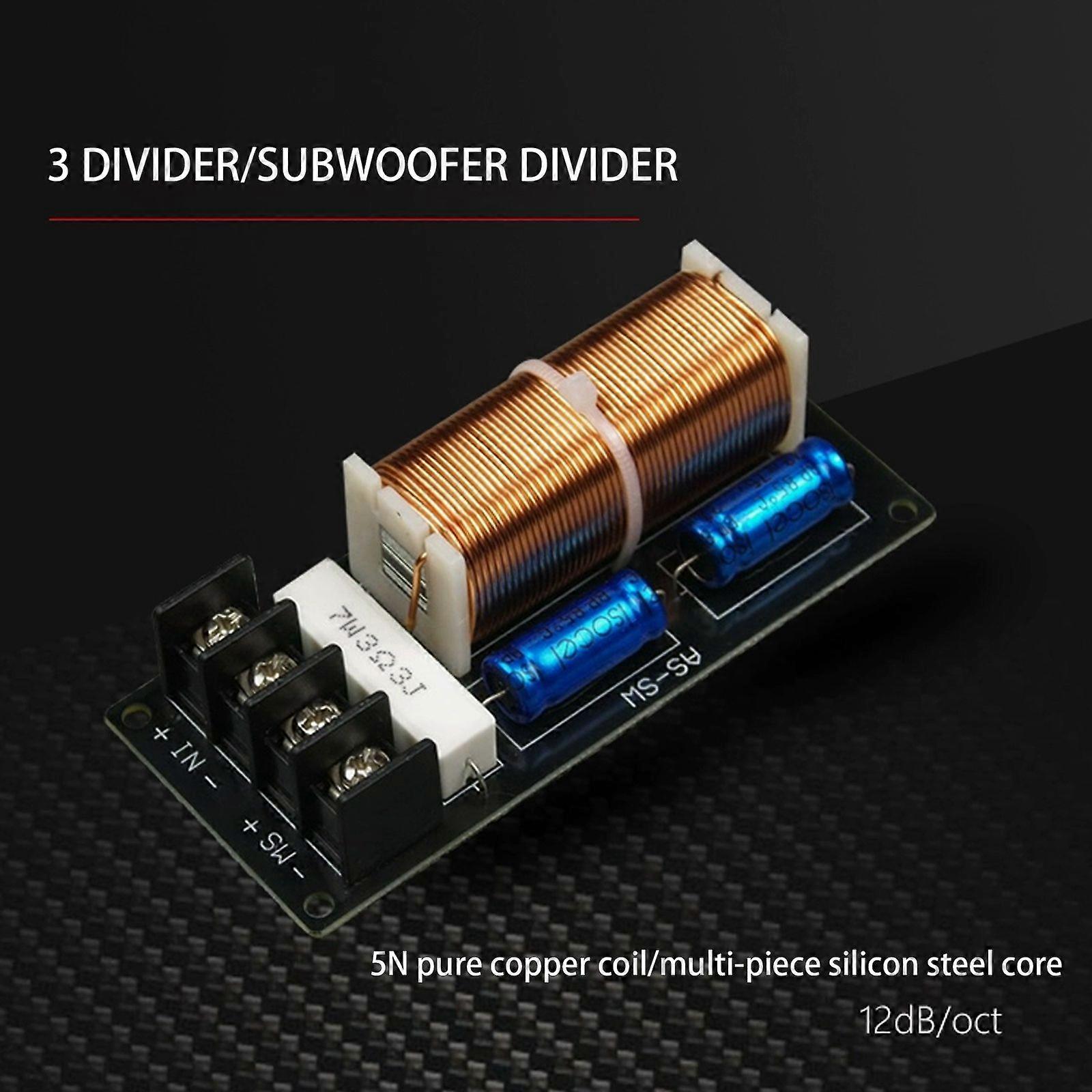 300W 4-8 Passive Subwoofer Speaker Crossover Audio Bass Frequency Divider Newzm