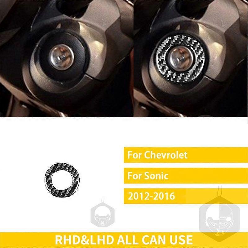 συμβατό για Chevrolet Sonic 2012, 2013, 2014, 2015, 2016 Αξεσουάρ Λαβή από ανθρακονήματα Εξαερισμός Γρανάζι Πόρτα πίνακα Διακοσμητικό αυτοκόλλητο