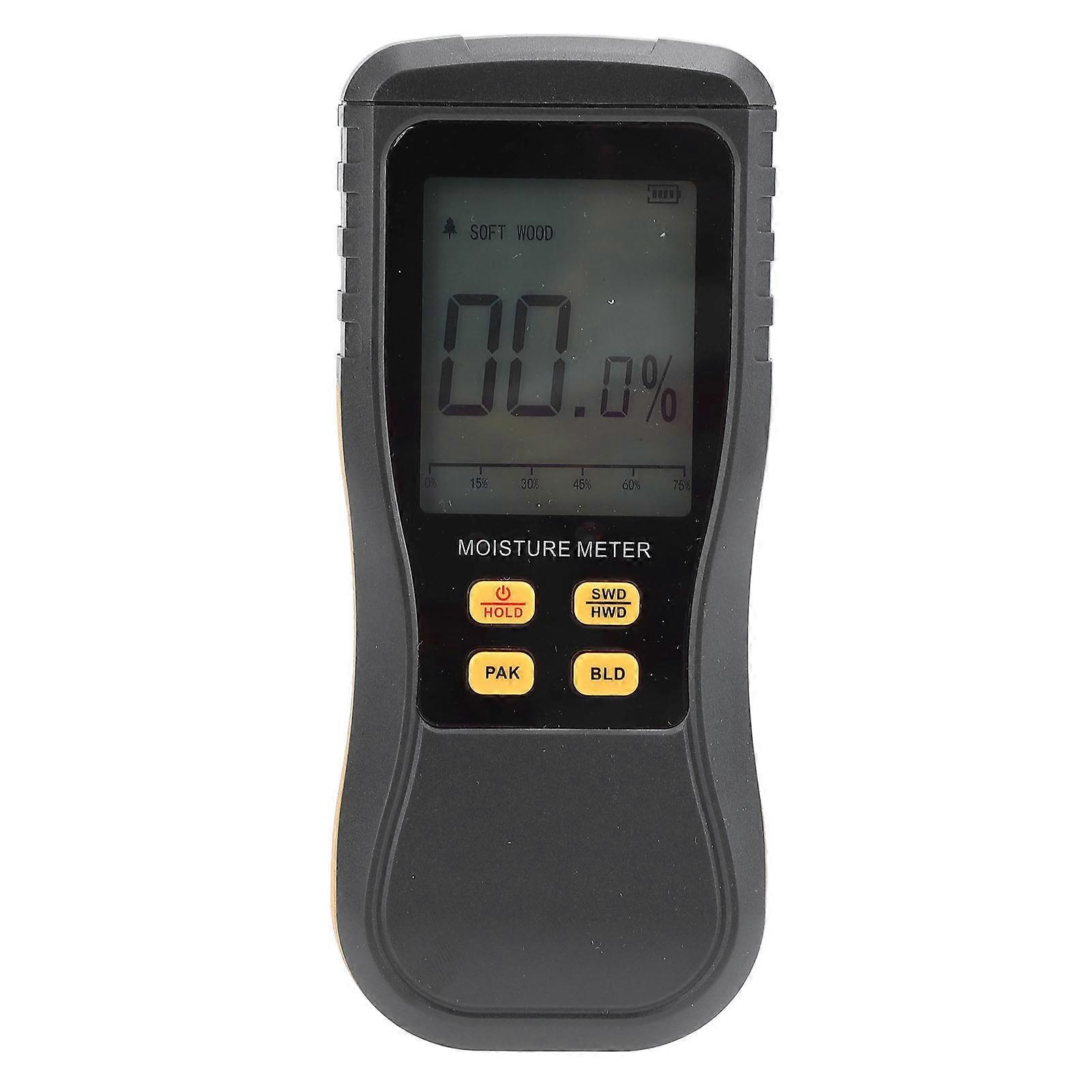 Pinless Moisture Meter, Drywall Moisture Detector Digital Wood Moisture Meter, Induction Wall Moisture Meter for Softwood Hardwood Building Materials