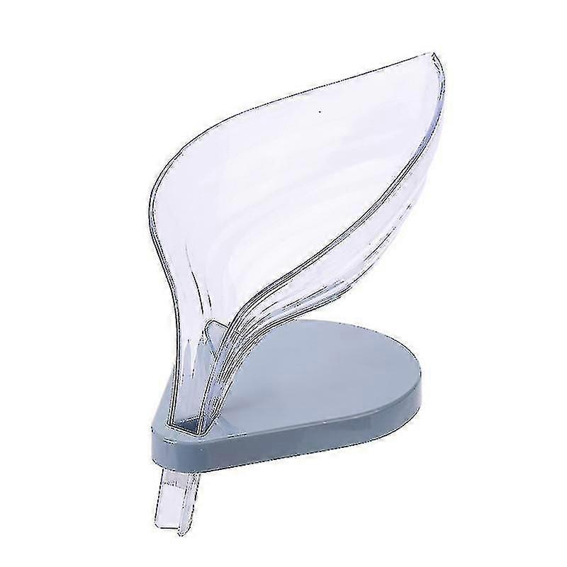 Bar Soap Holder Leaf Shape - Self Draining Soap Dish For Bar Soap, Decorative Plastic Soap Tray