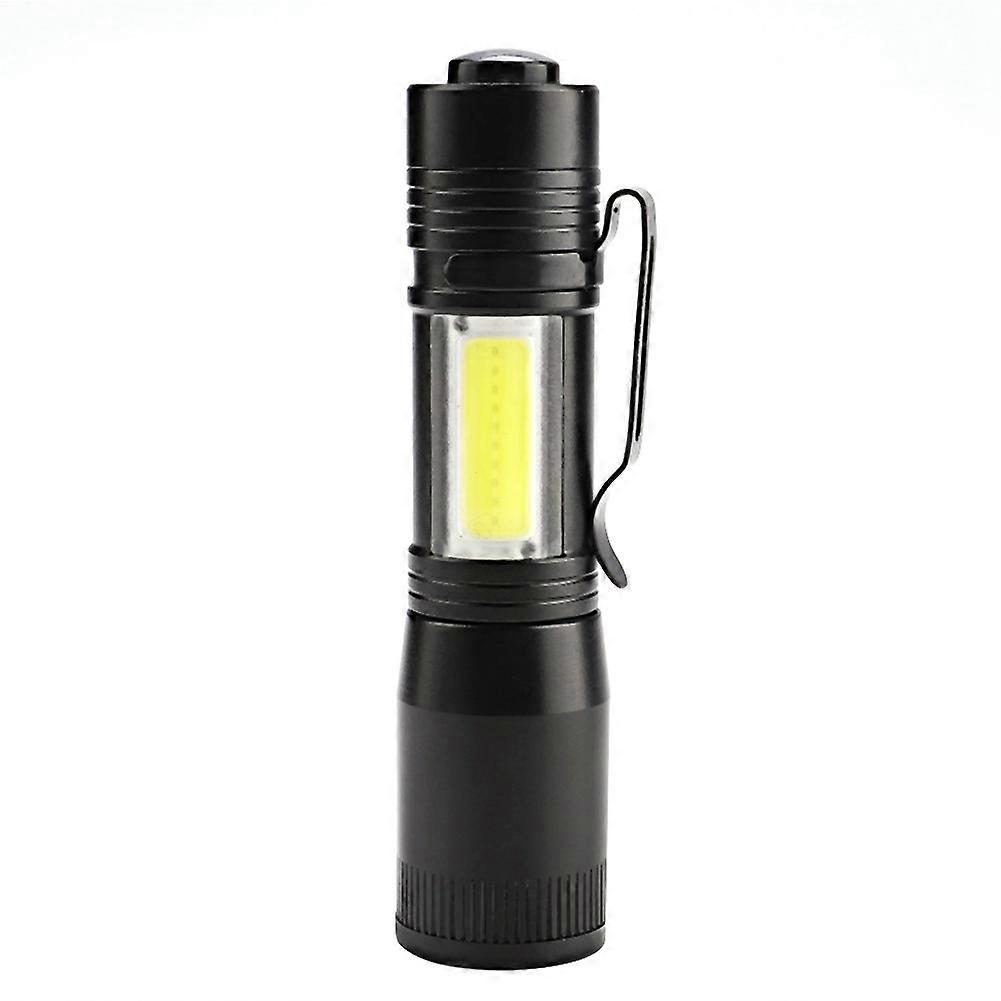 Mini LED Torch Aluminum Alloy COB Flashlight For Camping Emergency Hunting Compact Handheld