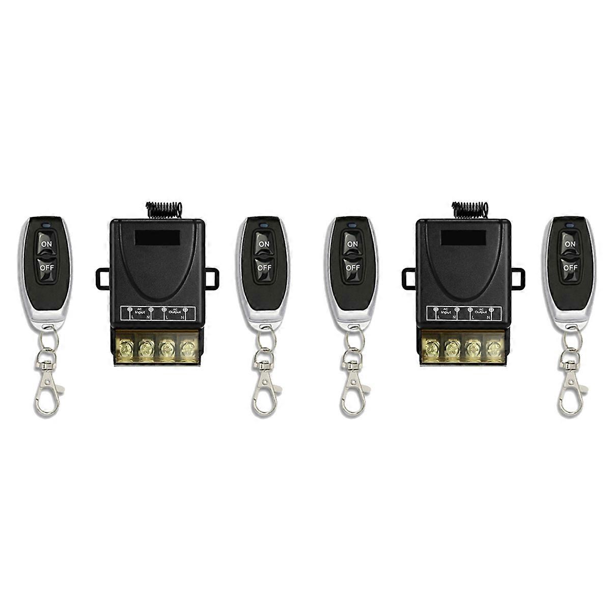 2X DIY Wireless 433MHz Universal Remote Control Switch 12V-48V High Power Relay Receiver Module for