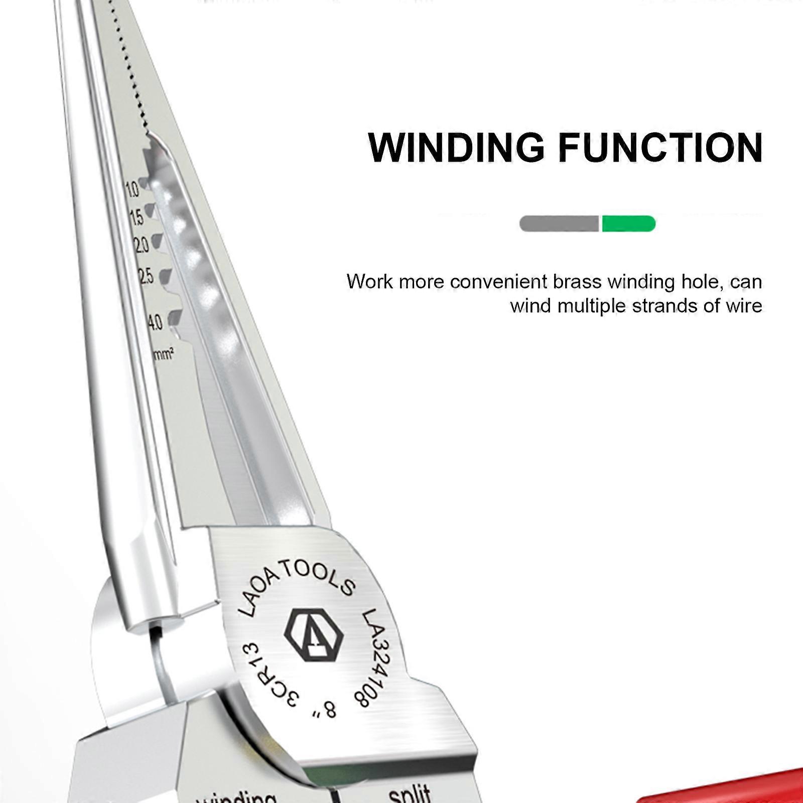 Stainless Steel Wire Strippers With Voltage Test, Multifunctional Cable Scissors For Electricians And DIYer Enthusiasts