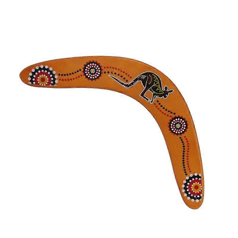 V على شكل Boomerang تحلق القرص خشبي الكنغر نمط رمي الصيد لعبة في الهواء الطلق