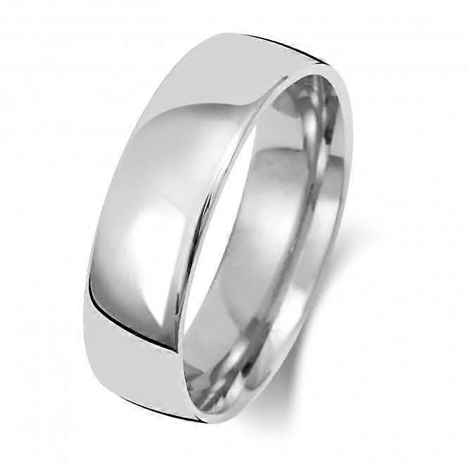 Wedding Band 18K Slight Court 6mm-1.5 Wedding Ring WQ116WM
