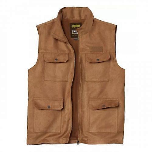 Atlas For Men Mens Faux Suede Gilet