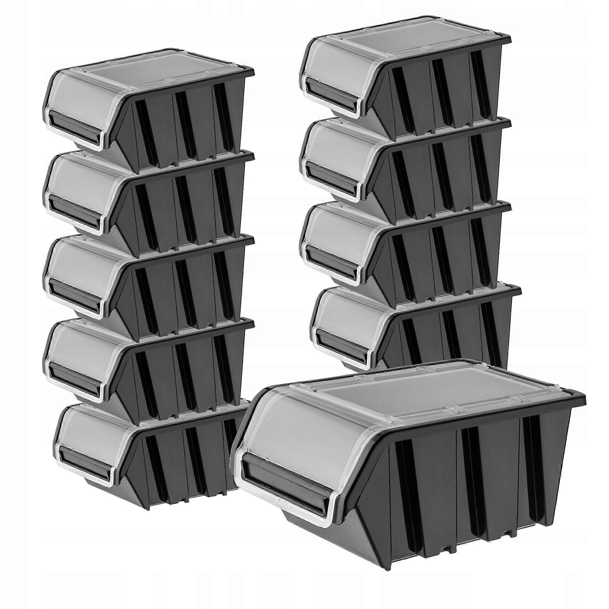 KADAX 10x Organizer Container Storage Litter Box Workshop 195x120mm Set