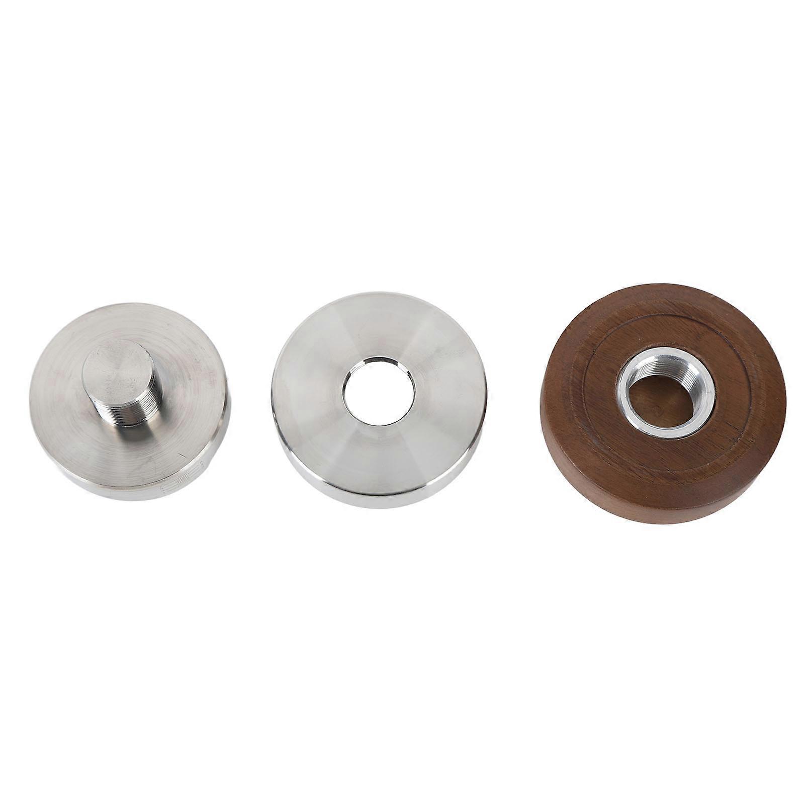 58mm Distributor Tamper Adjustable Depth Leveler Coffee Distribution Tool With Walnut Wood Handle