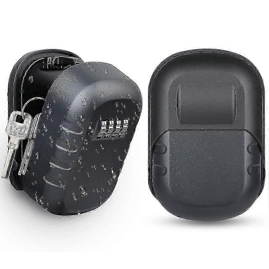 Key Lock Box Wall Mount 4 Digit Combination Weatherproof Key Storage Lock Box, Large Capacity Secur