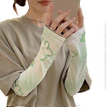 Lady Arm Cute Guanti Maniche per Driving Party Girls Lady Accessori Guanti Senza Dita per la Guida Estiva Cielo Blu