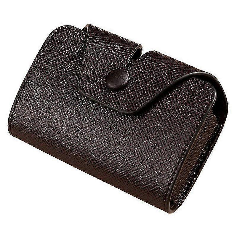 Multi-Function Card Holder Accordion Style Wallet 9 Card Slots 2 Utility Pockets Horizontal Design