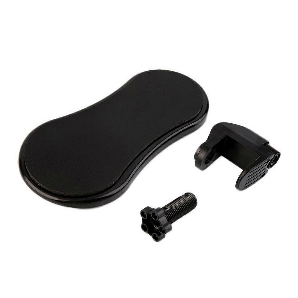 Rotating Computer Arm Rest Pad Ergonomic Adjustable PC Wrist Rest Extender Desk Hand Bracket Home Office Mouse Pad Black