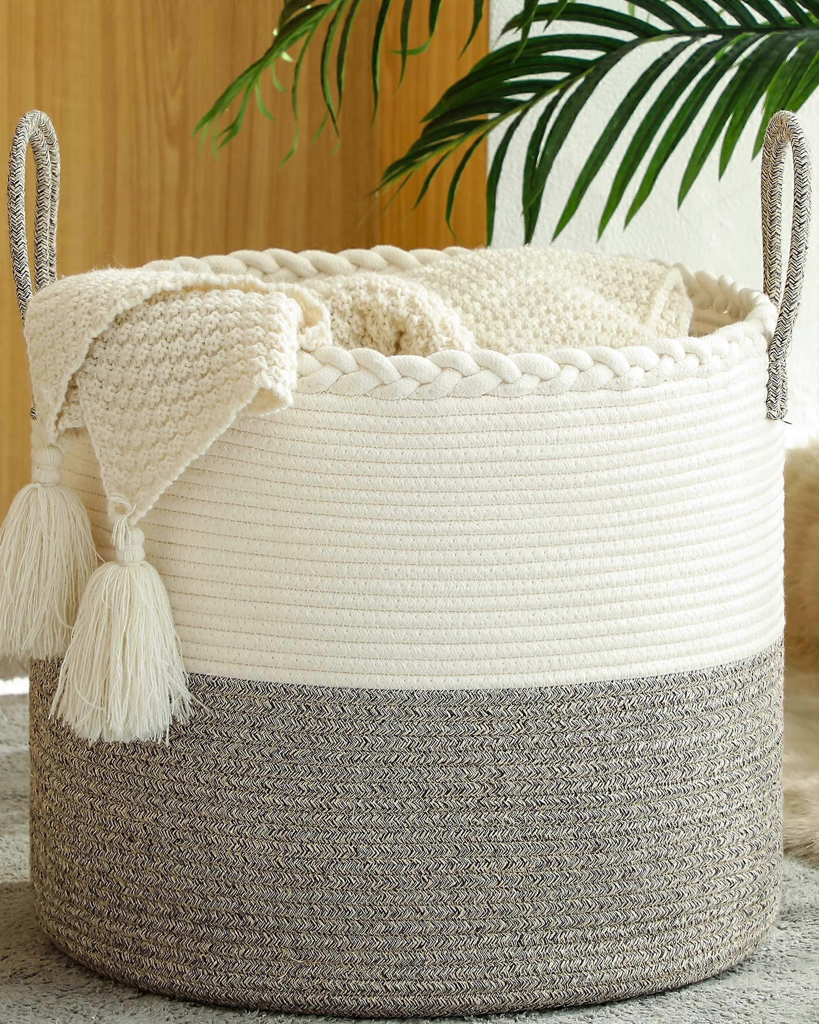 Large Blanket Basket for Nursery Laundry Storage