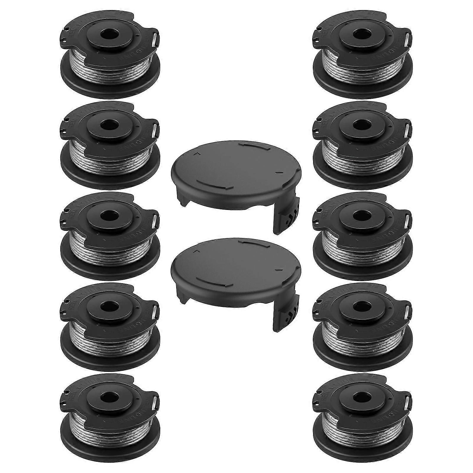 Auto Feed Spool Trimmer for Bosch Easygrasscut (10 Spools + 2 Caps)
