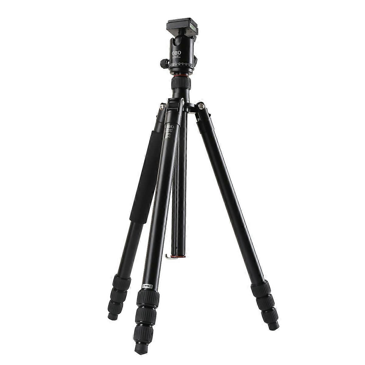 BA284+B3 Portable Aluminum Magnesium 360° Panoramic Tripod for Digital Camera, Micro DSLR, Smartphone - Heavy Duty Black