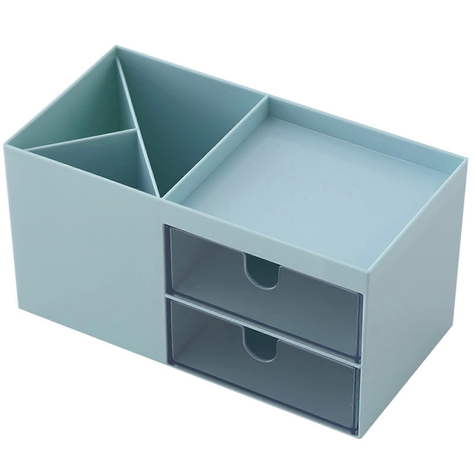 Desk Organizer With Transparent Drawers, Space-efficient Storage For Office & Vanity, Versatile Design For Cosmetics And Daily Necessities