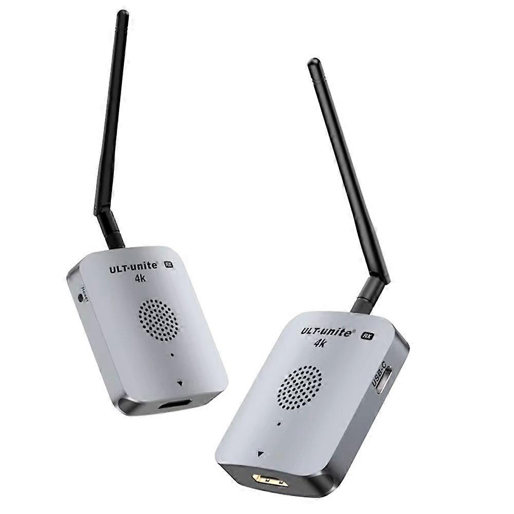 Real4K 80M 5.8GHZ Wireless -Compatible Transmitter and Receiver Extender for Laptop PC Camera Projector to TV
