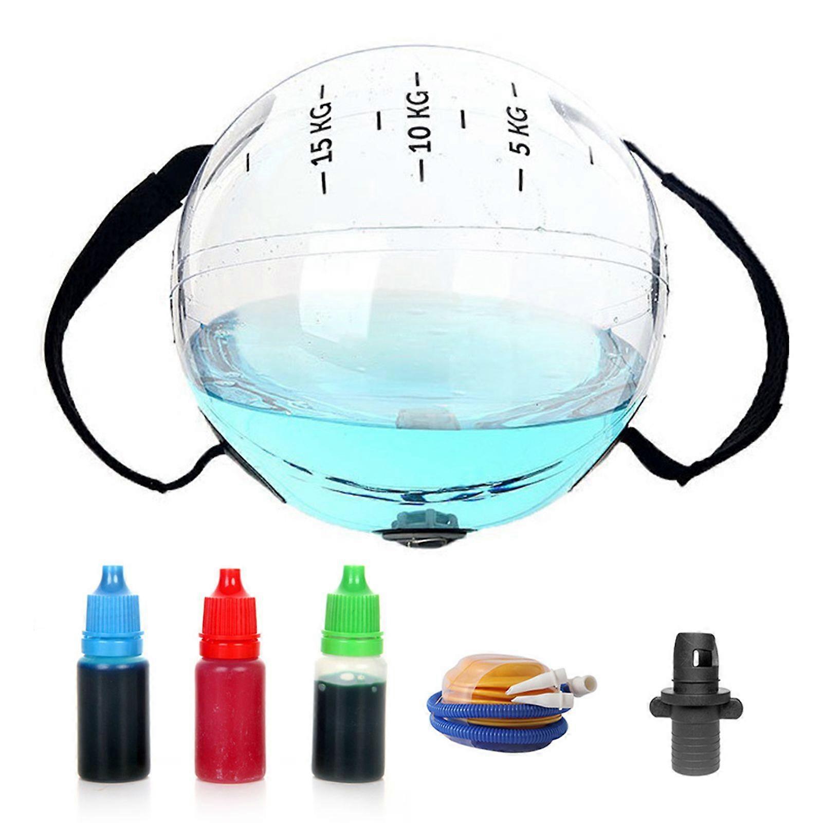 Portable Fitness Water Ball - Adjustable Weight, Durable PVC, Ideal for Strength Training, Weightlifting & Muscle Workouts
