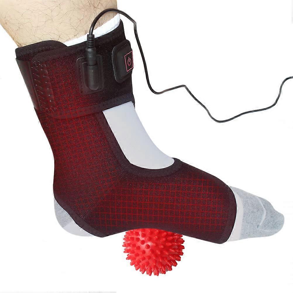 Heated Achilles Tendonitis/Plantar Fasciitis Foot Ankle Wrap With 3 Level Controller