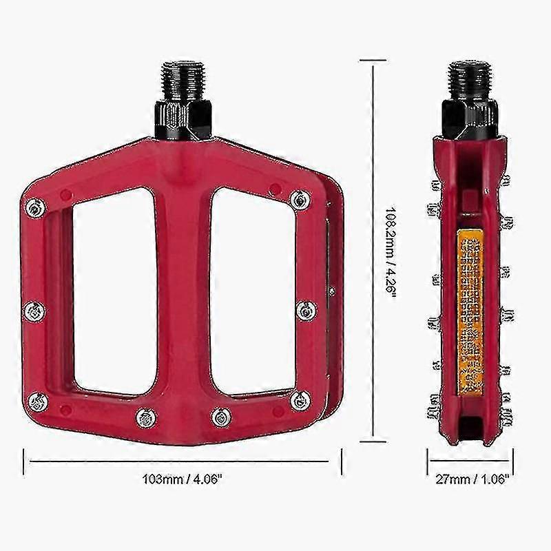 Mtb Pedals Mountain Bike Pedals Lightweight Nylon Fiber Bicycle Platform Pedals