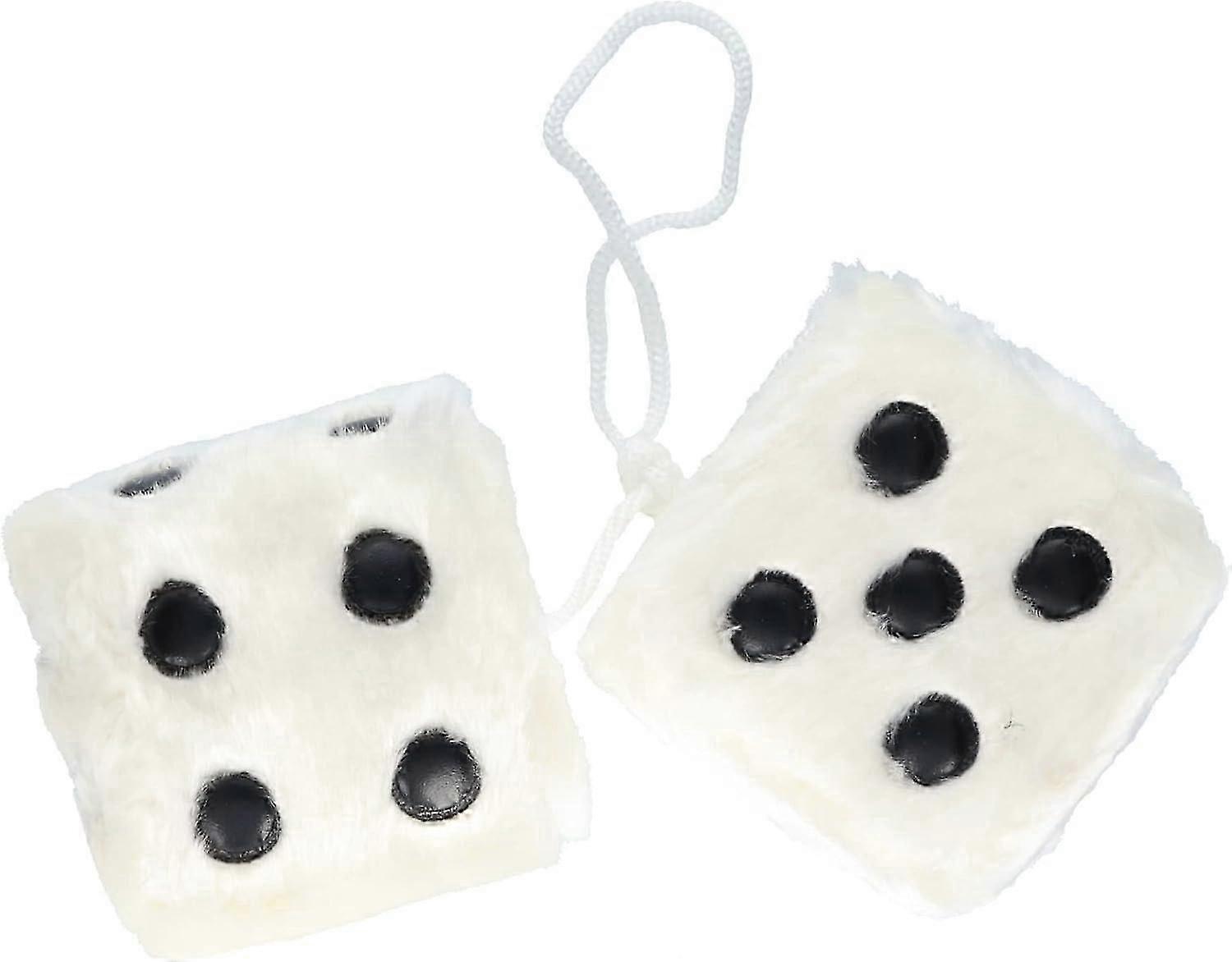 White Plush Dice,2024 Ping