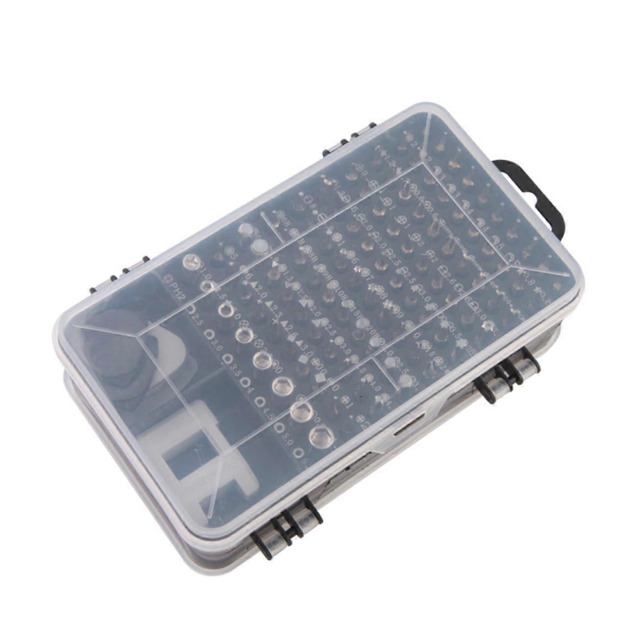 15-in-1 Screwdriver Repair Tool Phone Maintenance Kit Ergonomic Handle Plastic Storage Case Versatile for Devices