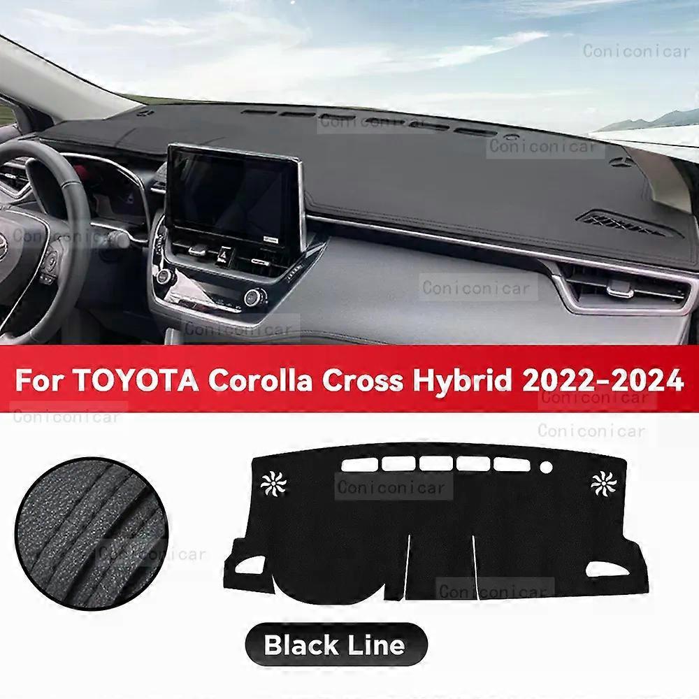 Dashboard Cover Mat Protective Pad For TOYOTA Corolla Cross 2022 2023 2024 Car Accessories Dash Board Sunshade Carpet Dashmat
