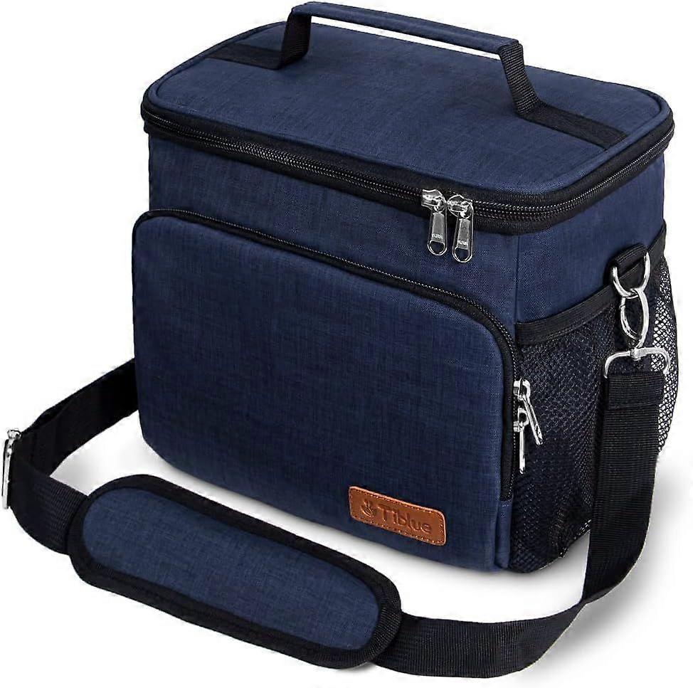 SCSYV Insulated Reusable Lunch Bag for Adults/Kids - Leakproof Freezable Cooler with Adjustable Strap for Work, School, Picnics, Beach