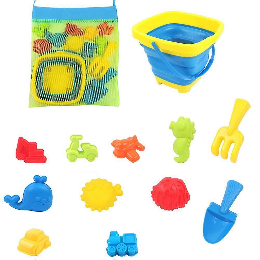 Folding Beach Bucket Small Bucket Kids Beach Shovel Seaside Sand Digging Tool