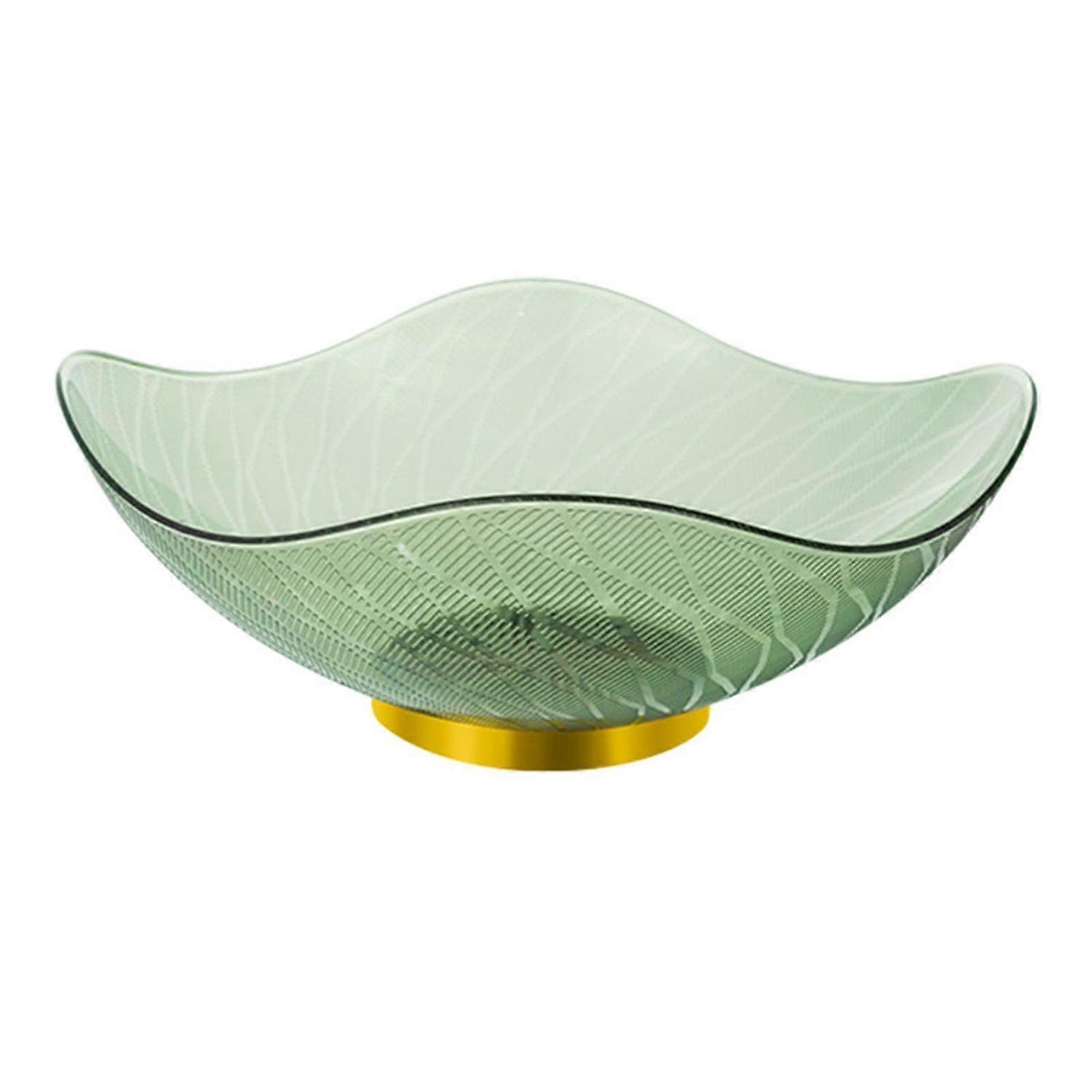 Elegant Style Snack Storage Container Transparent Fruit Tray Nuts Candy Bowl With Base
