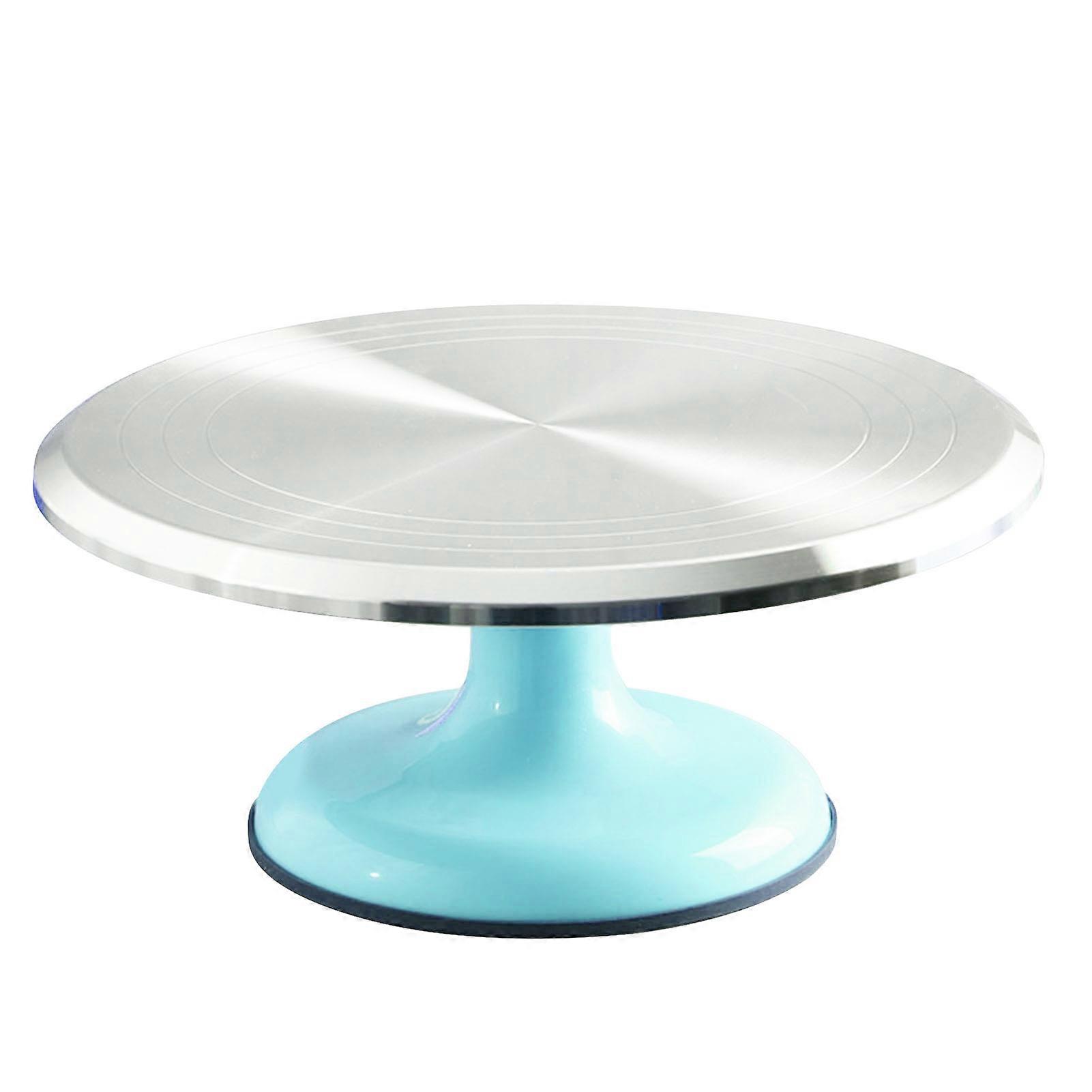 Revolving Cake Stand Aluminum Alloy Cake Turnable Rotating Display Stand for Decorating