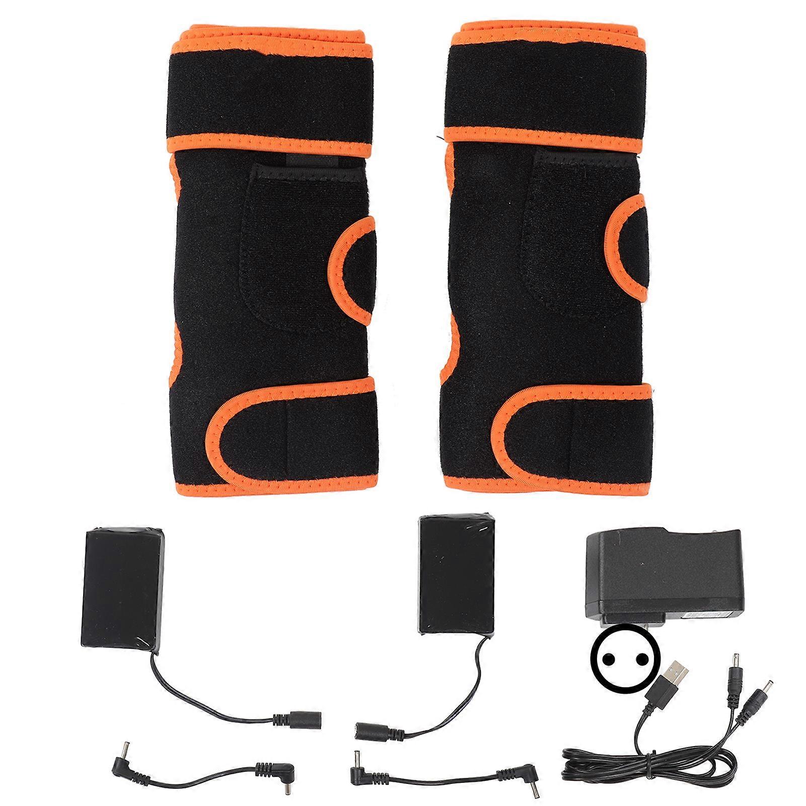 Heated Brace Wrap USB Rechargeable Washable Knee Heating Pad with 3 Adjustable Temperature for Running Cycling