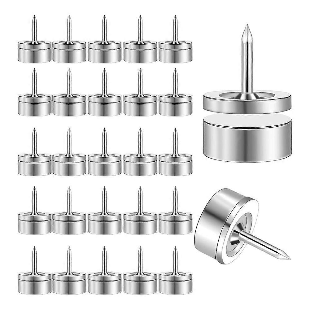 Magnetic Push Pins, Set of 20, Wall Bulletin Boards, Strong Decorative Push Pins, Picture Hanging Kit