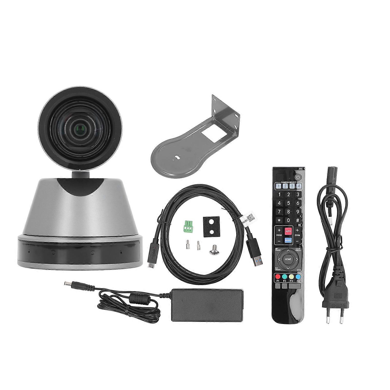 كاميرا ويب 4K PTZ: تتبع تلقائي بالذكاء الذكاء الاصطناعي ، تقريب 12X ، PoE ، و Ultra HD لمؤتمرات الفيديو