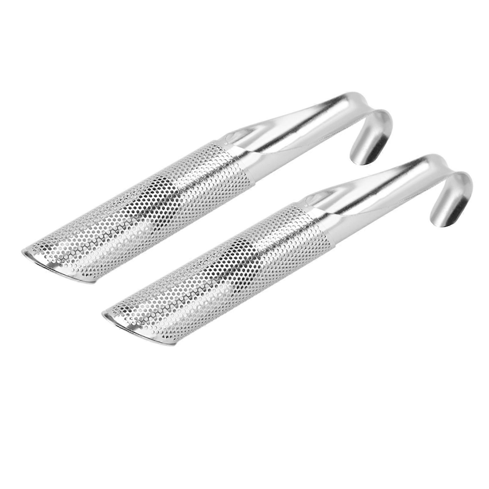 2 Pcs Stainless Steel Diffuser Rust Resistant Hangable Reusable Portable Loose Tea Infuser Filter Stick for Office