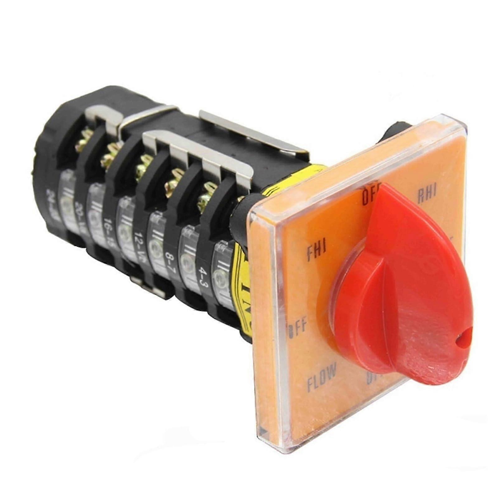 T16EXF64D6 Cam Switch for Milling Machine 8 Positions Rotary Universal Changeover Switches 20A 6 Stages Silver Contact 1Pcs
